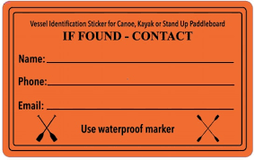Make it clear - Identify your boat
