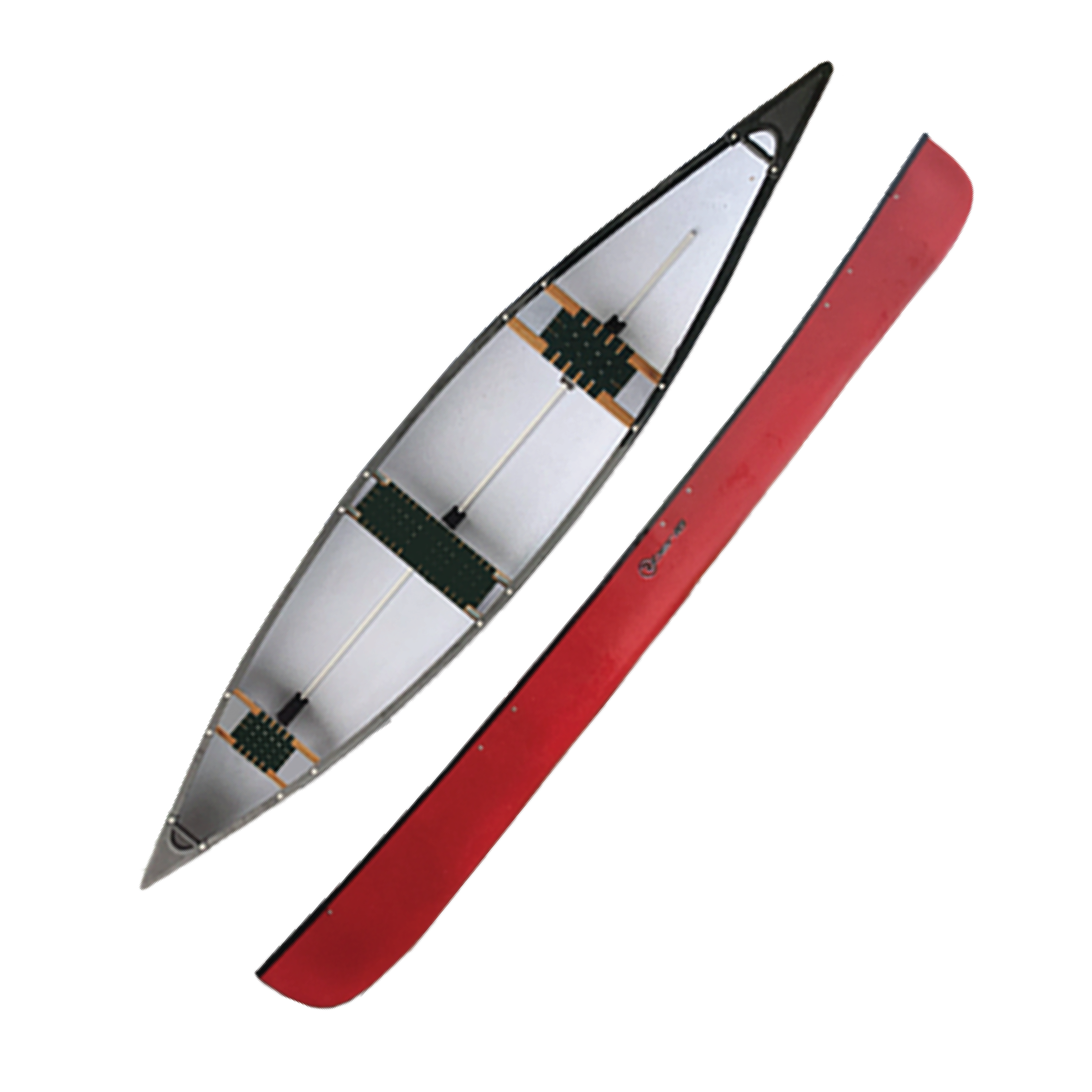 RIBER 16 THREE SEAT OPEN CANOE RED